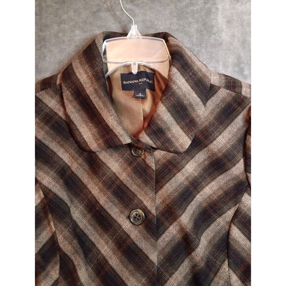 Womens Banana Republic Light Jacket Medium Light Brown - Picture 4 of 7